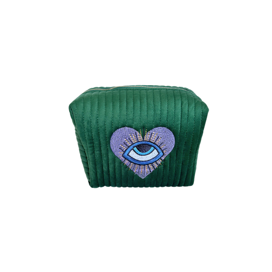 Velvet Green Eye Vanity Bag