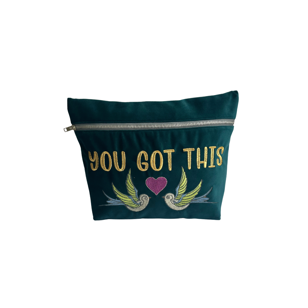 Blue Velvet Loved Pouch