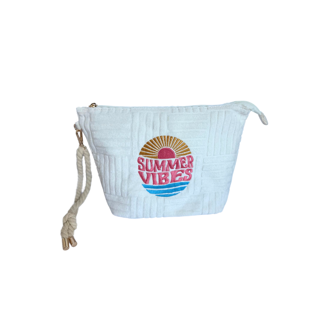 Terry Towel Bag White Summer Vibes