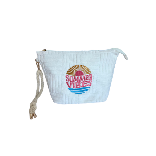 Terry Towel Bag White Summer Vibes